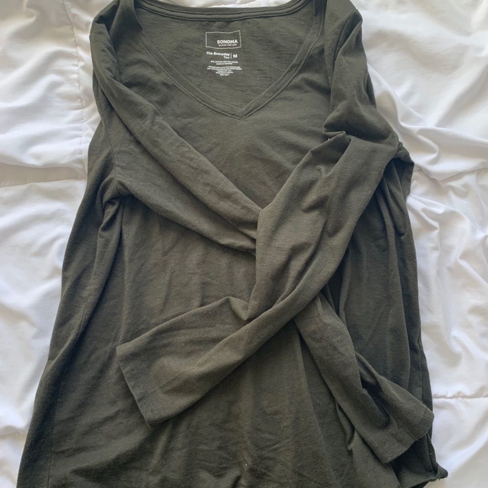 Sonoma Army Green Long Sleeve T-Shirt